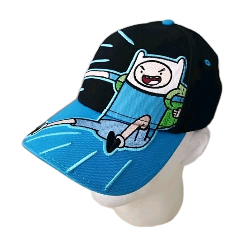 Cartoon Network Adventure Time With Finn & Jake Blue/Black Cap- Hat